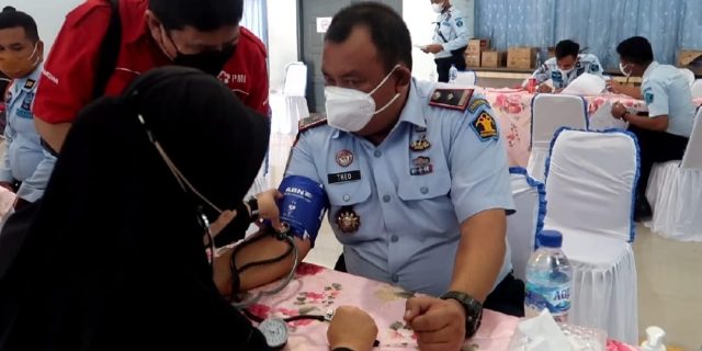 Peringati Hari Dharma Karyadhika, Rutan Klas I Medan Gelar Kegiatan Donor Darah