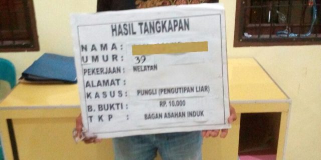 Pungli Pengendara Yang Melintas, Preman Kampung Ini Diciduk Polisi