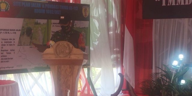 Dansatgas Sampaikan Hasil TMMD Kepada Danrem Antasari