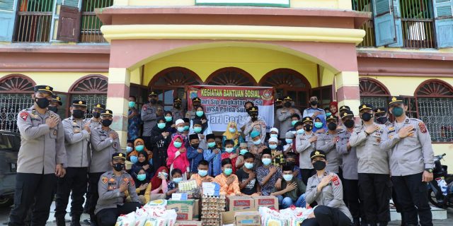 Korps SIP Angkatan ke-50 WSA Poldasu Salurkan Bantuan Sembako ke Panti Asuhan