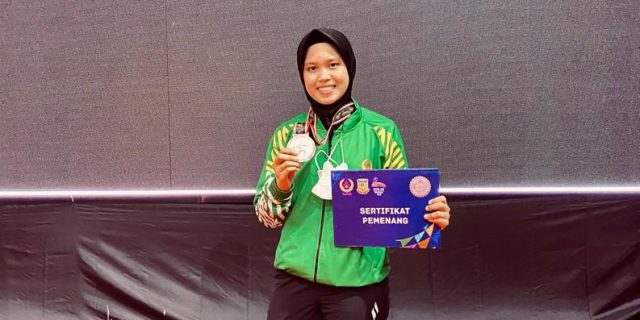 Karateka Putri Serda (K) Nicky Anggota Paldam I/ BB Tambah Medali Perunggu Buat Kontingen Sumut