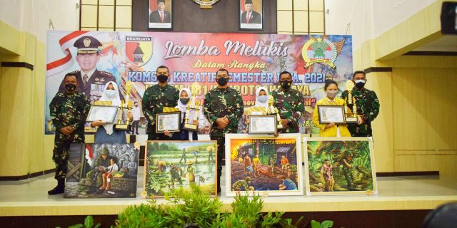 Tampung Kreatifitas Generasi Muda, Korem 081/DSJ Gelar Lomba Melukis Tingkat Pelajar