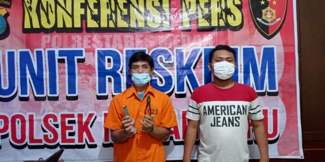 Bongkar Rumah Tetangga, Kuli Bangunan Ini Diciduk Tekab Medan Baru