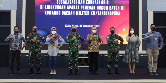 Kerjasama dengan BI Kalbar, Kodam XII/Tpr Sosialisasikan QRIS Kepada Prajurit