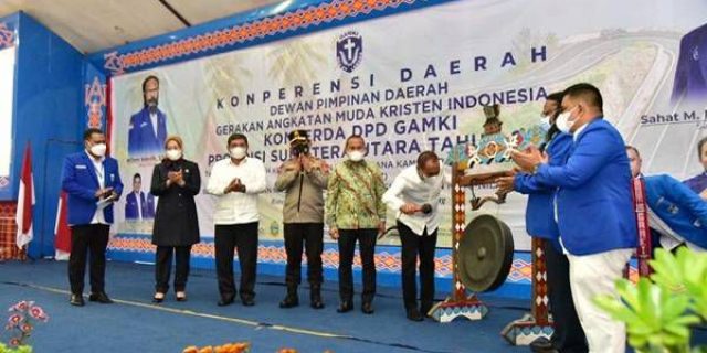 Edy Rahmayadi Buka Konferda GAMKI Sumut