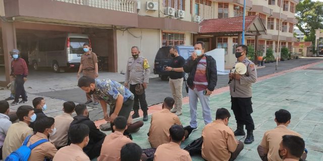 Antisipasi Tawuran, Kanit Intel Polsek Medan Baru Sambangi Sekolah Yayasan Pendidikan Raksana