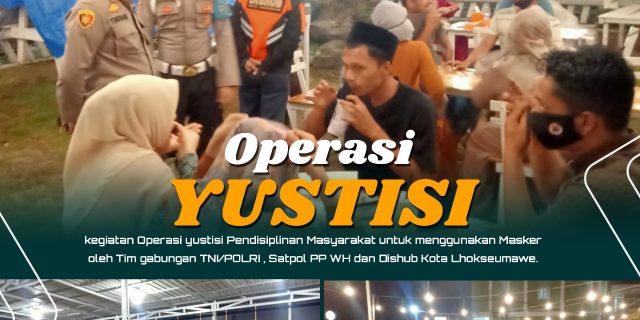 Tim Gabungan Sosialisasikan Prokes dan Gelar Operasi Yustisi di Kota Lhokseumawe