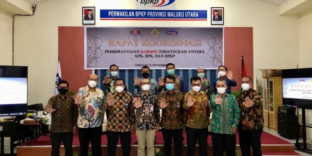 Rakor Dengan BPKP dan BPK Malut, KPK Tekankan Pentingnya Sinergitas