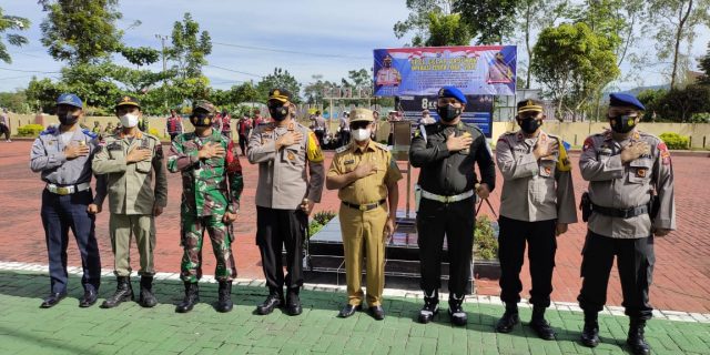Polres Simalungun Laksanakan Apel Gelar Pasukan Ops Zebra Toba 2021