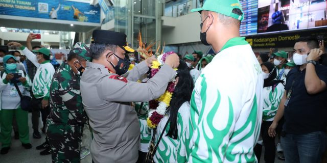 Kapoldasu Sambut Kedatangan Atlet PEPARNAS XVI Tahun 2021