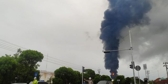 Polisi Terus Dalami Kasus Kebakaran Tangki Kilang Pertamina Cilacap