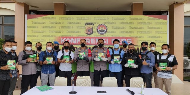 Polres Lhokseumawe Ringkus 4 Kurir Narkoba dan Amankan 9,4 Kg Sabu