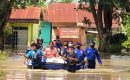 Poldasu Bantu Evakuasi Warga Korban Banjir