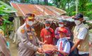 Berhati Mulia, Kapolres Batu Bara Bantu Keluarga Ridwan Sinaga