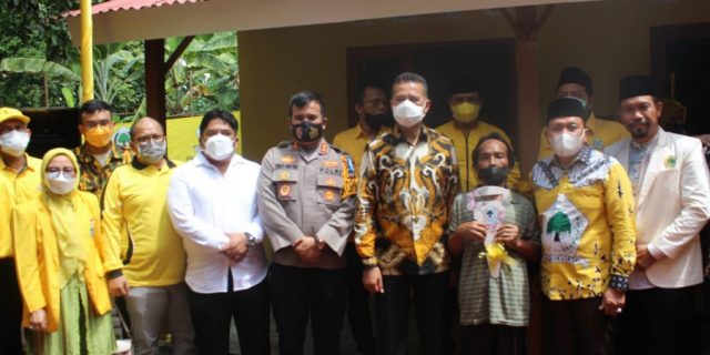 Wagubsu Resmikan Program Bedah Rumah Partai Golkar