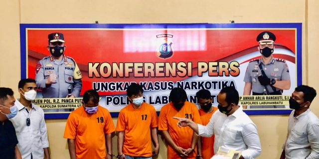 Polres Labuhanbatu Ringkus Jaringan Narkoba Antar Provinsi