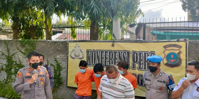 Polsek Sunggal Ringkus 3 Komplotan Jambret, 2 Pelaku Ditembak