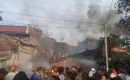 Diduga Gegara Tabung Gas Meledak, Rumah Pedagang Sate Ini Ludes Terbakar