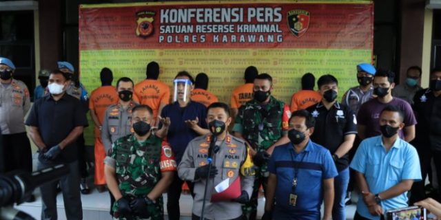 Polres Karawang Tangkap 5 Pelaku Pengeroyokan Anggota LSM GMBI