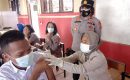 Kapolsek Tuntungan Tinjau Kegiatan Vaksinasi Tahap II di SMK Muhammadiyah 9