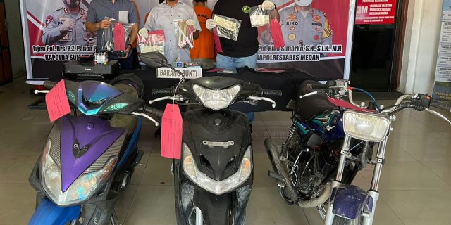 Polrestabes Medan Bongkar Sindikat Pembuatan STNK Palsu, 3 Pelaku Diamankan