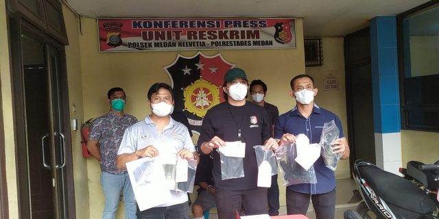 Polsek Helvetia Ringkus Komplotan Curanmor, Satu Pelaku Ditembak