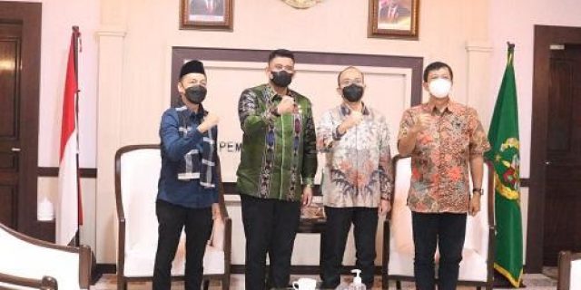 Bobby Nasution Terima Audensi Stafsus Menteri Koperasi dan UKM Serta Direktur PT KIM