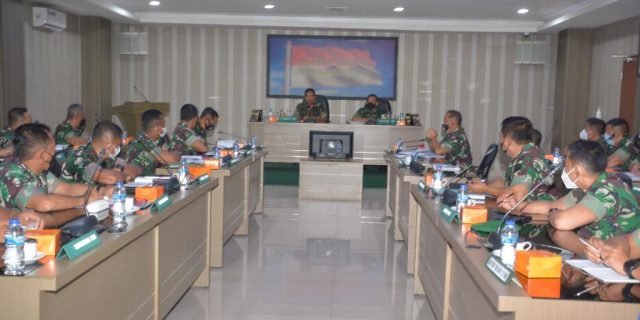 Pangdam I/BB Pimpin Rapat Evaluasi Program Kerja dan Anggaran