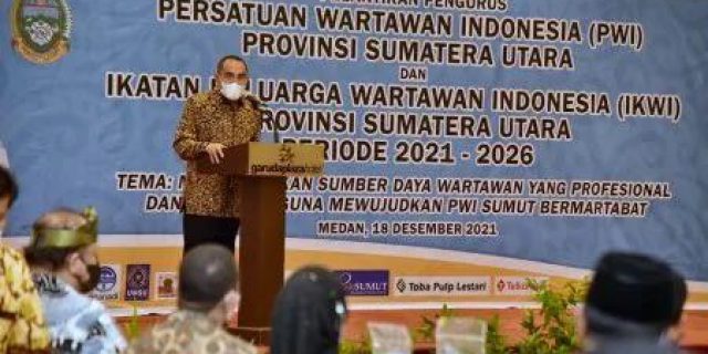 Edy Rahmyadi Ajak Pengurus PWI Baru Bekerja Sama Bangun Sumut