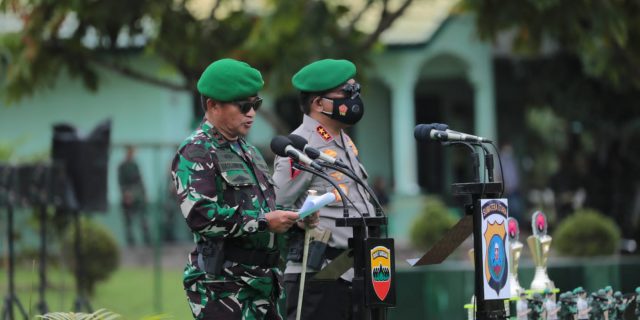 Kapoldasu dan Pangdam I/BB Pimpin Upacara HUT ke-73 Infanteri