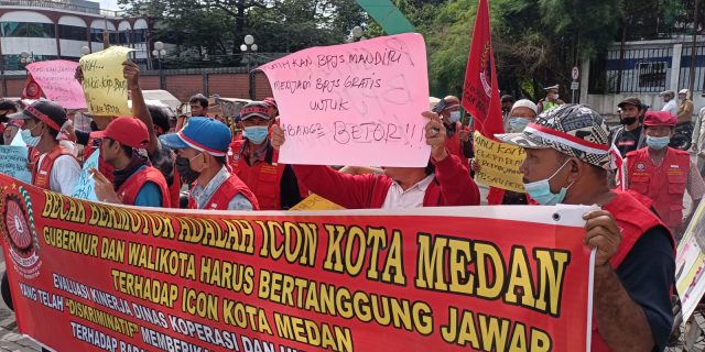 DPP Satu Betor Kembali Gelar Aksi, Ini Tuntutan Mereka Kepada Gubsu dan Wali Kota Medan
