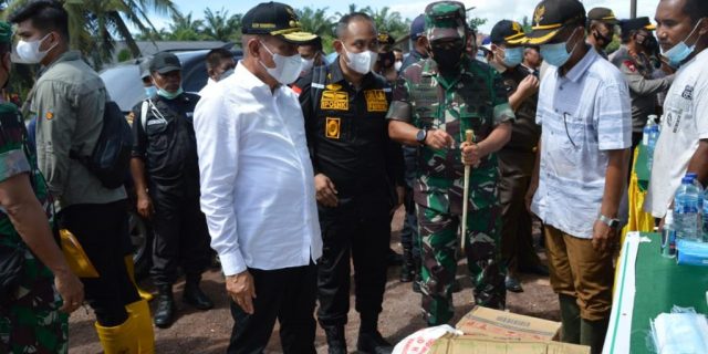 Pangdam I/BB Tinjau Penanganan Banjir dan Tanah Longsor di Madina