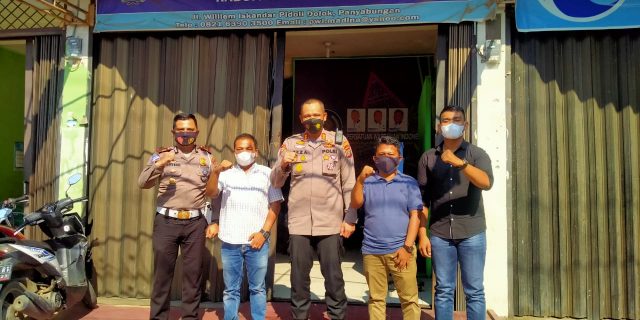 Sambangi Kantor PWI Madina, Ini Pesan Kapolres