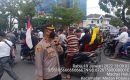 Personel Polsek Medan Baru Pengamanan Unras di Kantor Gubsu