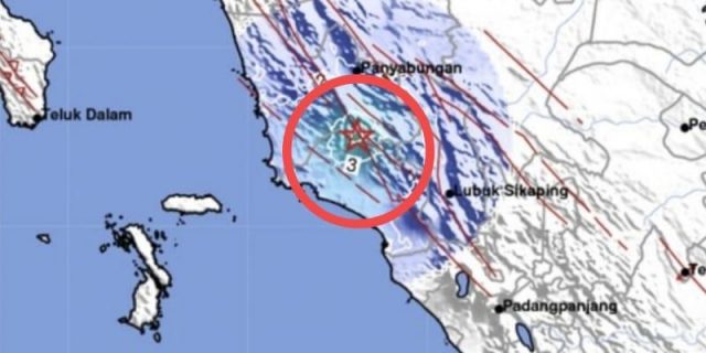 Gempa Bumi Tektonik M 4,4 Guncang Kabupaten Madina