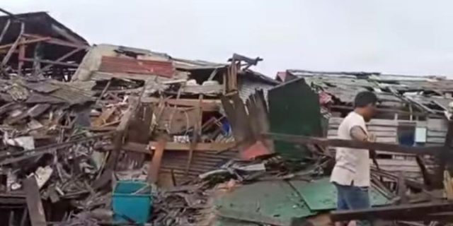 Gudang Penyimpanan Ikan di Sibolga Meledak