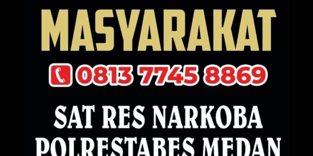 Cegah Peredaran Narkoba, Polrestabes Medan Buka Hotline Pengaduan