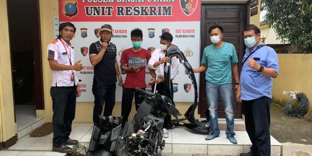 Polsek Binjai Utara Ringkus Dua Pelaku Curanmor