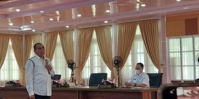 Edy Rahmayadi Ceritakan Rencana Pembangunan di Sumut Kepada Wartawan