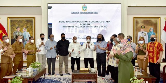 Duduk Bersama Pimpinan Media, Gubernur Dapat Dukungan Untuk Fokus Perbaikan Infrastruktur