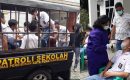 PJJ 100 Persen, Patroli Disdik Siantar Tertibkan 14 Pelajar SMA dan Diswab