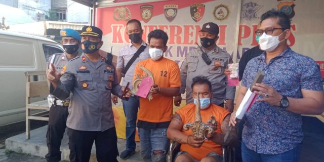 Curi 3 Mahkota Pagar, Dua Sekawan Ini Diringkus Polsek Medan Area