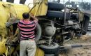 Truk Bermuatan CPO Tabrak 3 Mobil di Jalan Ringroad Medan