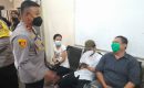 Kapolsek Medan Baru Pantau Pelaksanaan Vaksinasi Covid-19 Dosis I dan II