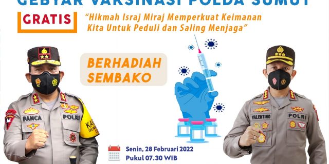 Polrestabes Medan Gencarkan Vaksinasi Berhadiah Sembako