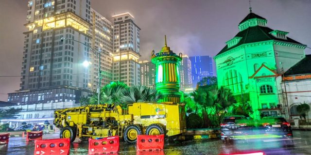 Antisipasi Banjir, Alat Berat Disiagakan di Lapangan Merdeka
