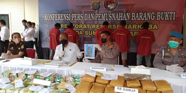 Dalam Kurun Waktu 21 Hari, Poldasu Ringkus 959 Tersangka Narkotika