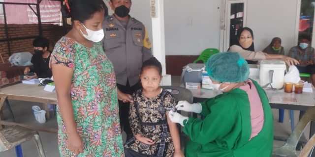 Polsek Medan Baru Terus Genjot Vaksinasi