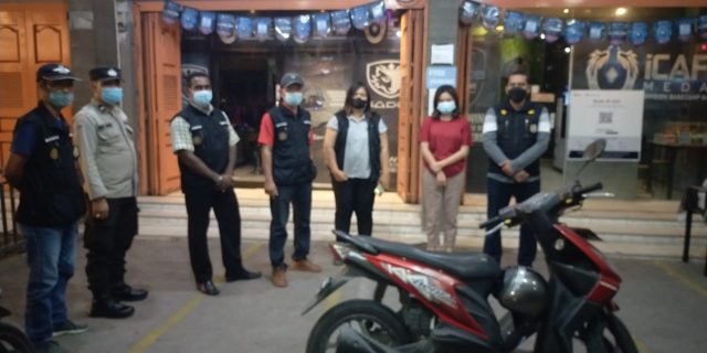 Polsek Medan Baru Bersama Lurah Sei Putih Timur 1 Laksanakan PPKM Level 3