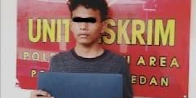 Curi Laptop, Pria Ini ‘Nginap’ di Polsek Medan Area